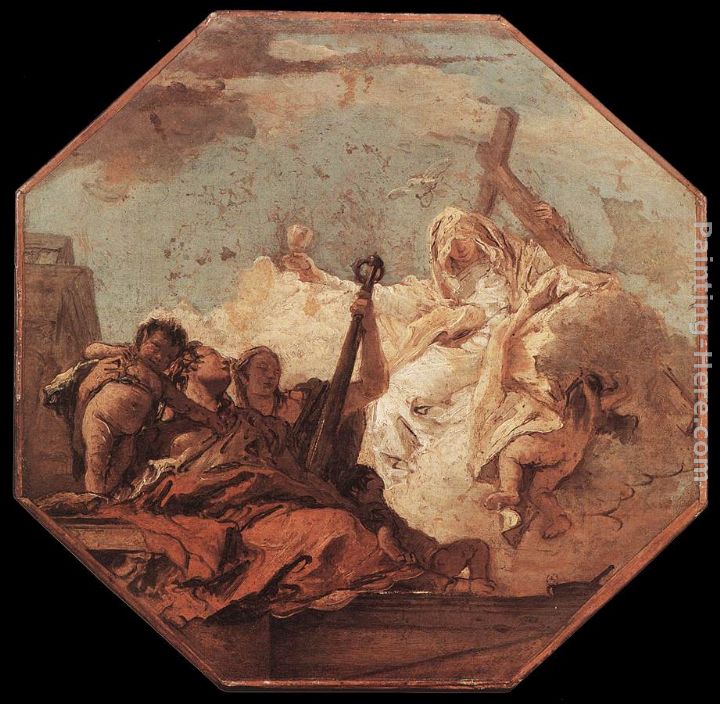 The Theological Virtues painting - Giovanni Battista Tiepolo The Theological Virtues art painting
